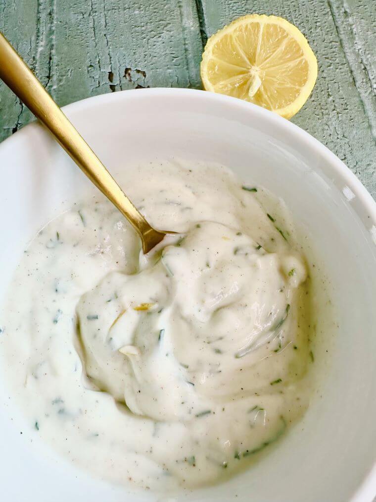 Crème ciboulette et citron