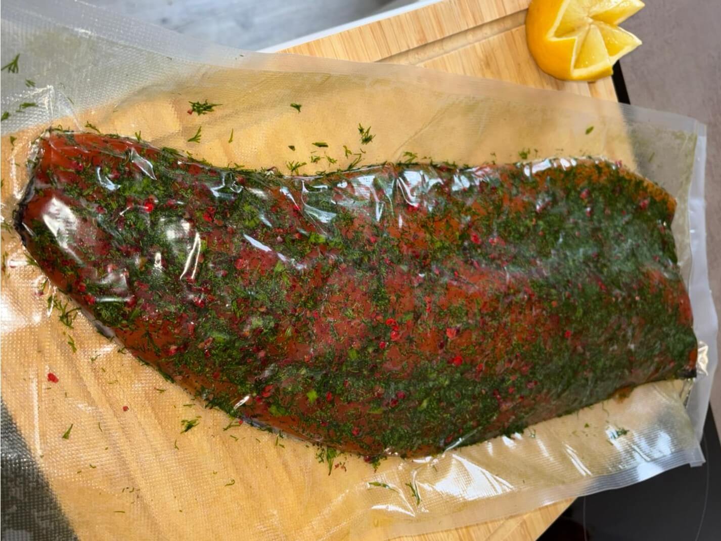 Filet de saumon gravlax